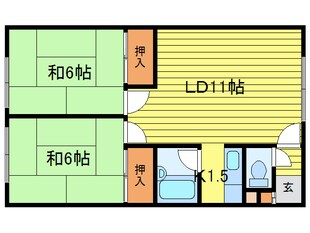 コ－ポ田畑の物件間取画像